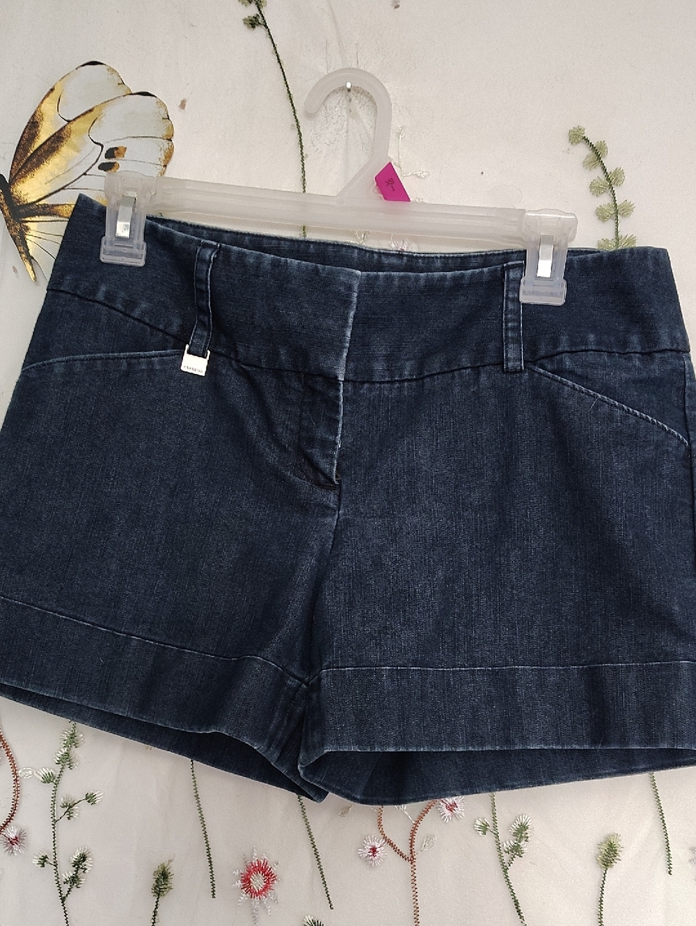Express Dark Blue Denim Shorts for Women